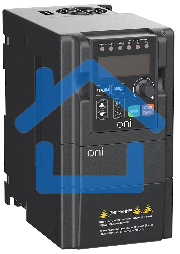 Преобразователь частоты A150 380В 3ф 1.5кВт 5А встроенный торм. модуль ONI A150-33-15NT