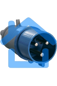 Вилка эл. каб. 32А 2P+PE 220В IP44 ССИ-023 ИЭК PSR01-032-3