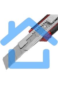 Нож Matrix, 25 мм, выдвижное лезвие, усиленная метал. направляющая, метал. обрезин. ручка