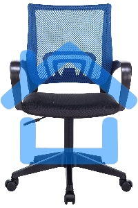 Кресло компьютерное Бюрократ CH-695NLT синий TW-05 сиденье черный TW-11, сетка/ткань, крестовина пластик
