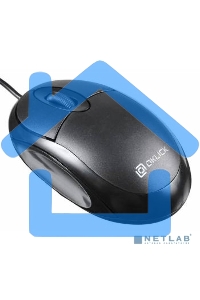 Мышь проводная Oklick 105S черный, 800 dpi, USB, кнопки - 3
