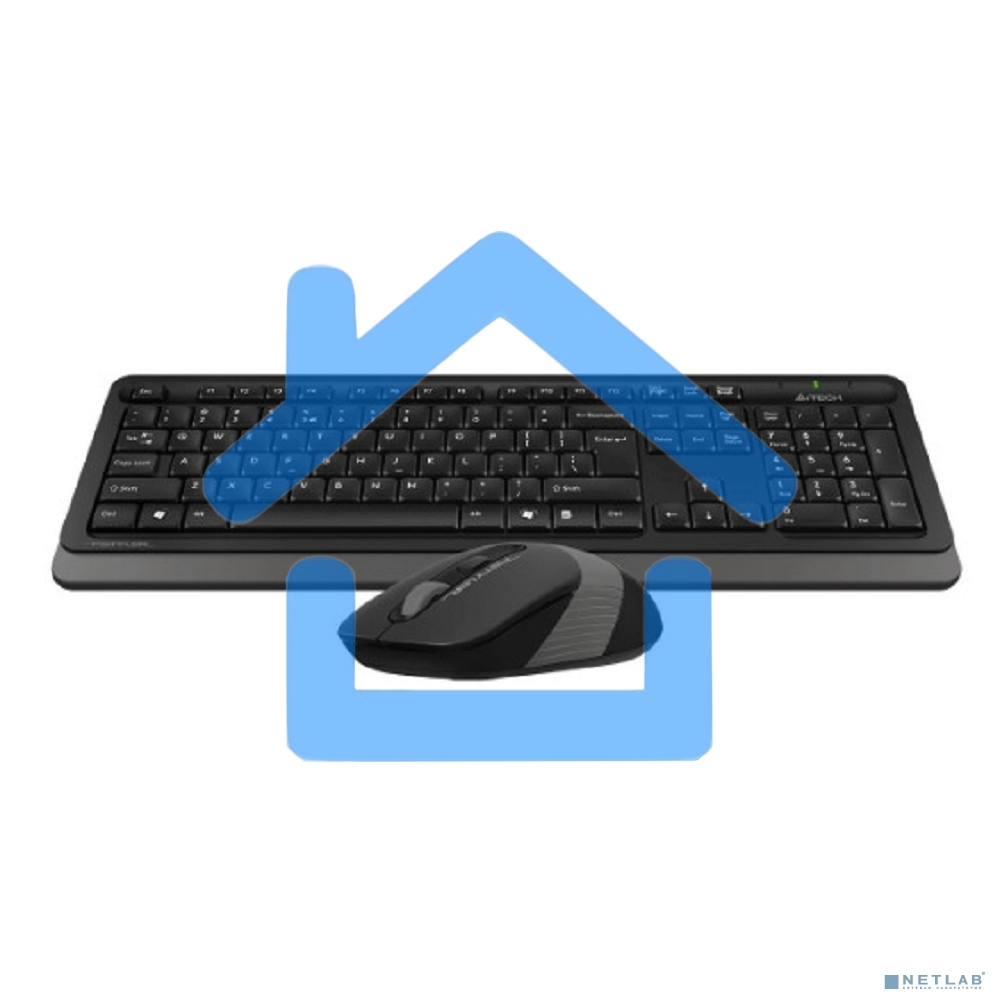 Клавиатура + мышь A4Tech Fstyler FG1010S клав:черный/серый мышь:черный/серый USB беспроводная Multimedia (FG1010S GREY)