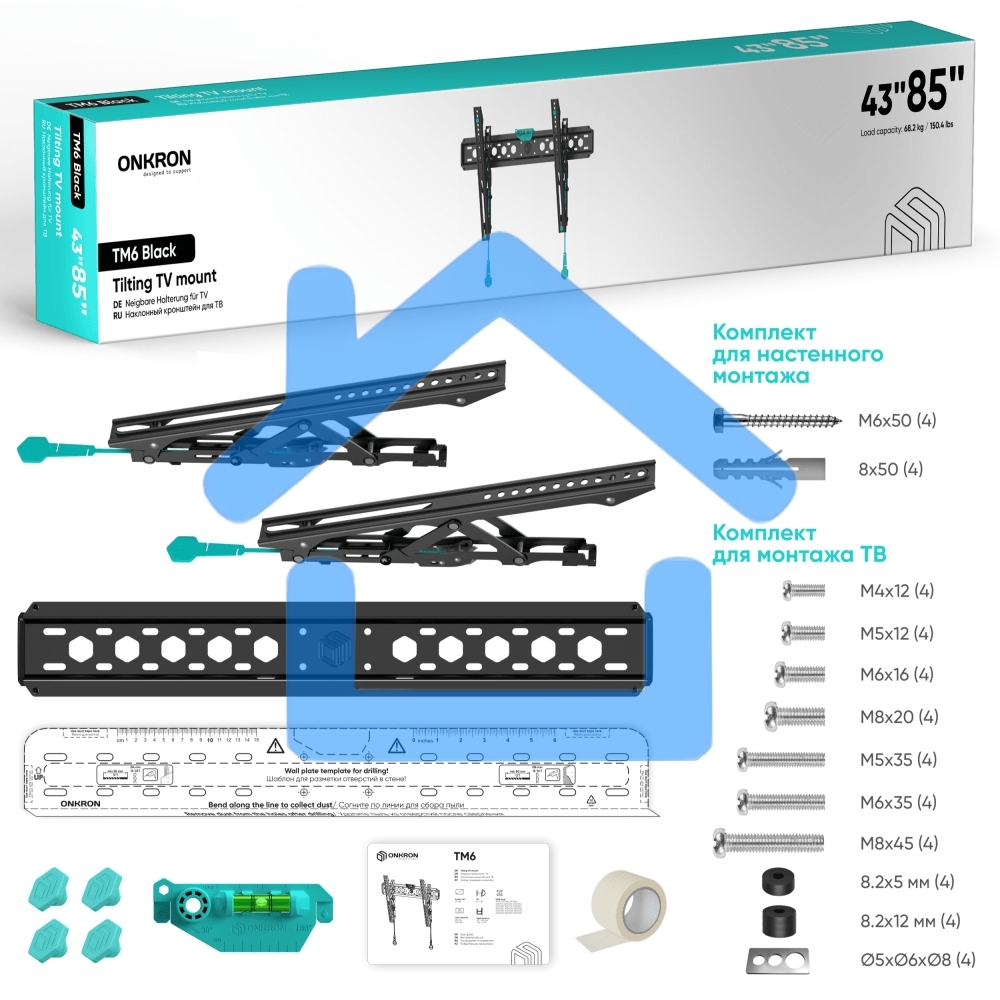 Кронштейн ONKRON TM6 для телевизора 43