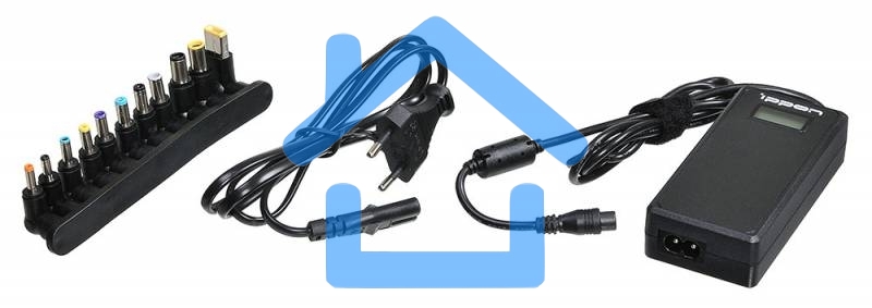 Блок питания Ippon D90U автоматический 90W 15V-19.5V 10-connectors 8A 1xUSB 2.1A от бытовой электросети LСD индикатор