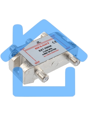 Делитель ТВ х 4 под F разъем 5-2500 МГц 