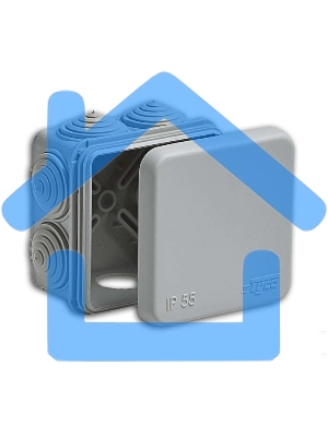 Рувинил 67030 Тусо.Коробка расп. для о/п, 70х70х40мм, 7вводов, IP55 (св.-серая)