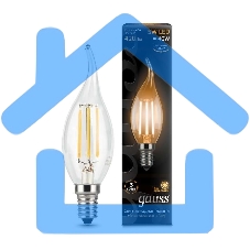 Лампа светодиодная Gauss Filament Свеча на ветру E14 5Вт 2700К
