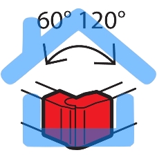 Внешний изменяемый угол Legrand 638022 - от 60° до 120° - для кабель-каналов Metra 85x50