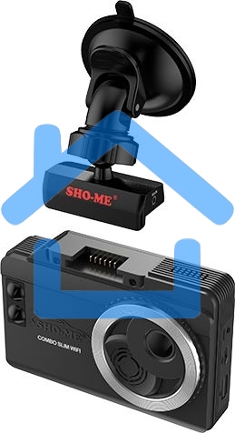 Видеорегистратор с радар-детектором Sho-Me Combo Slim WiFi GPS ГЛОНАСС