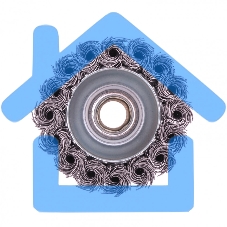 Щетка Matrix для УШМ, 65 мм, М14, 