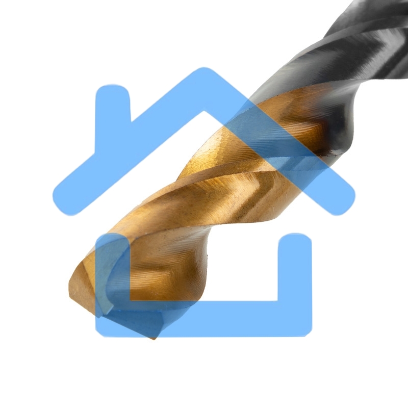 Сверло по металлу, 10 мм, HSS-Tin, Golden Tip, 8 шт. Denzel