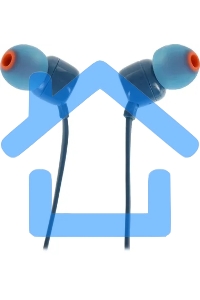 Наушники JBL Tune 110, 3.5 мм, внутриканальные, синий