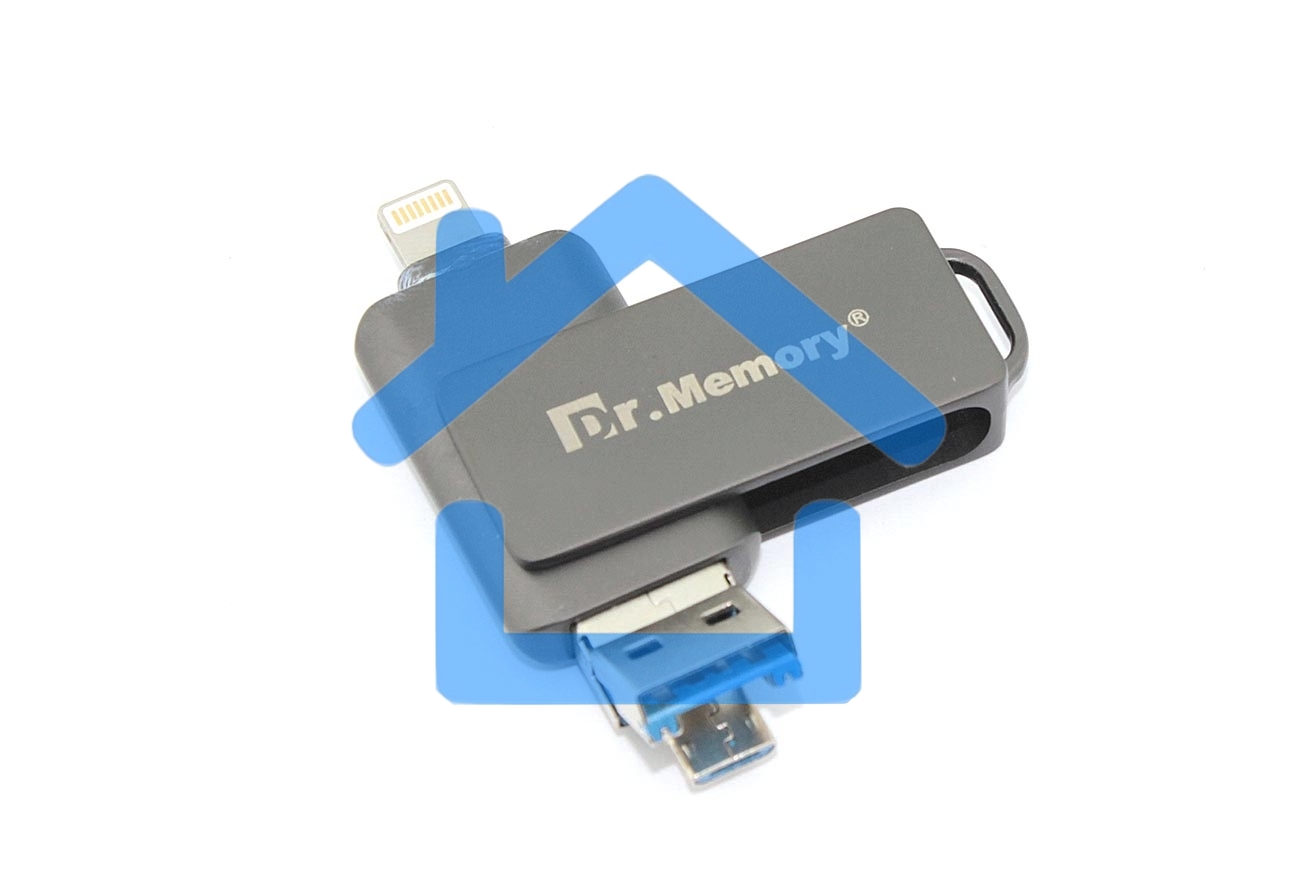 Флешка USB R/W Dr. Memory 051 64Гб, USB 3.0, черный
