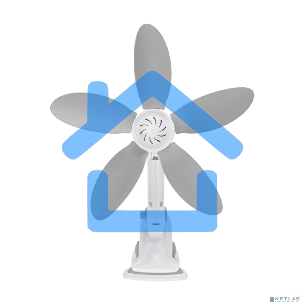 Вентилятор настольный DUX DX-07 7 Вт, белый/серый