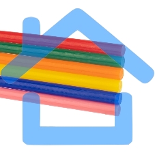 Клеевые стержни Rexant, Ø7 мм, 100 мм, цветные, 12 шт., блистер