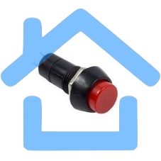 Выключатель-кнопка Rexant 250V 1А (2с) (ON)-OFF Б/Фикс красная