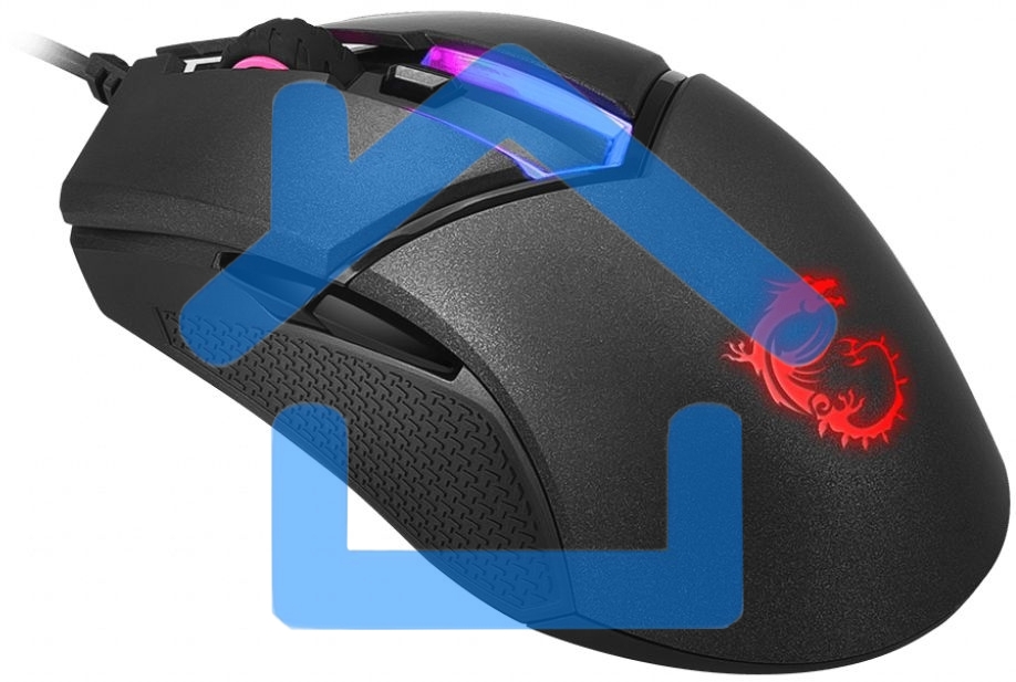 Мышь проводная MSI Clutch GM30 черный, 6200 dpi, USB, кнопки - 6