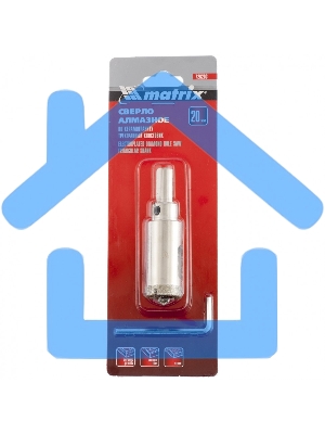 Сверло Matrix алмазное по керамограниту, 20 х 67 мм