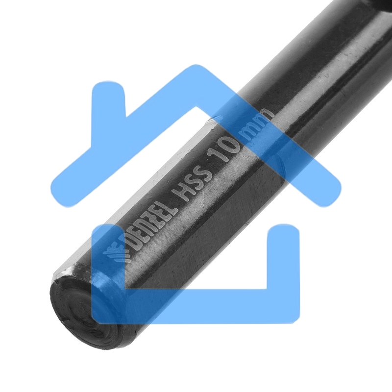 Сверло по металлу, 10 мм, HSS-Tin, Golden Tip, 8 шт. Denzel