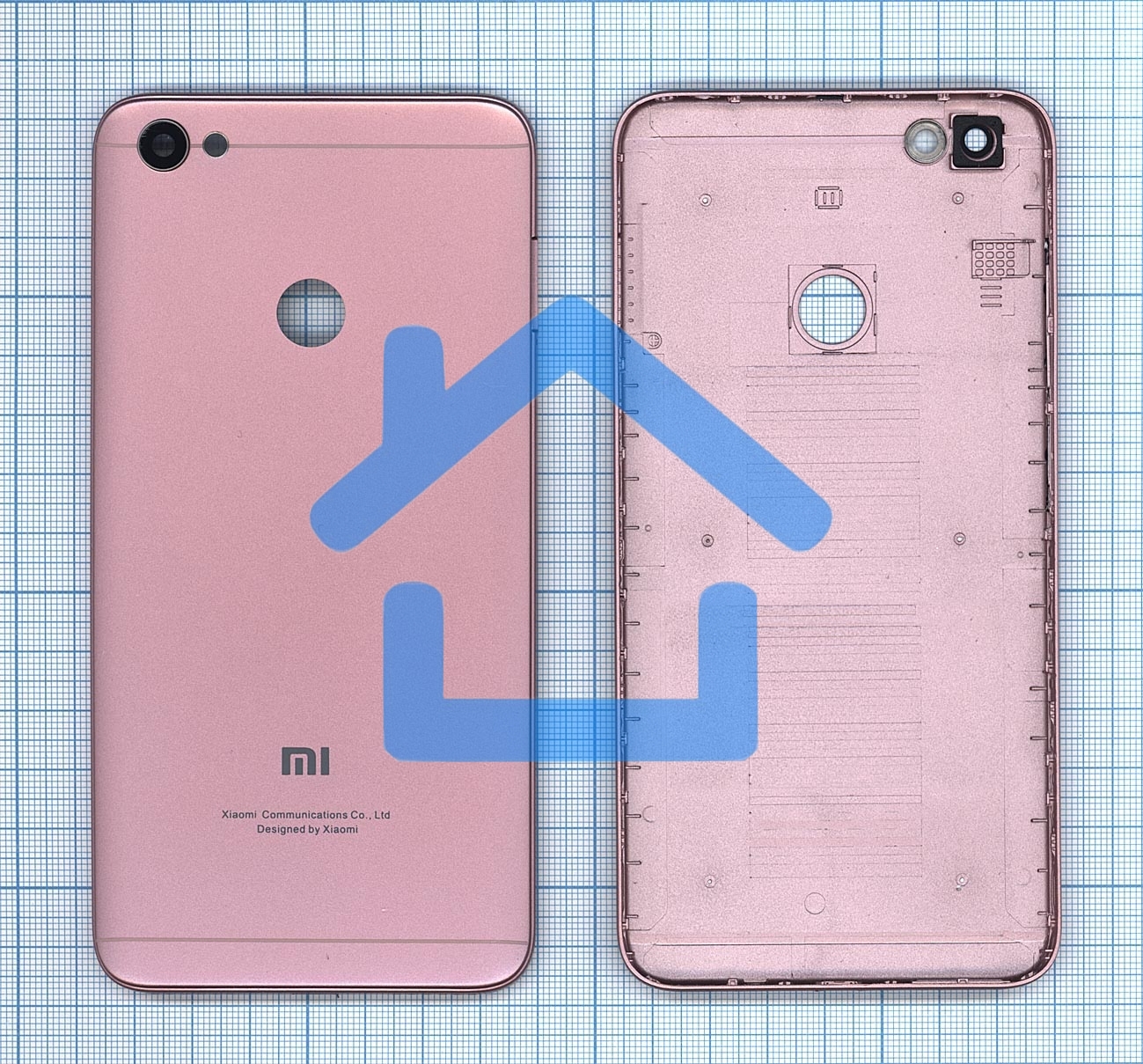 Задняя крышка для Xiaomi Redmi Note 5A Prime розовая
