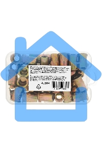 Заклепки резьбовые Denzel стальные, оцинкованные, М8, пластиковый кейс, 40 шт.