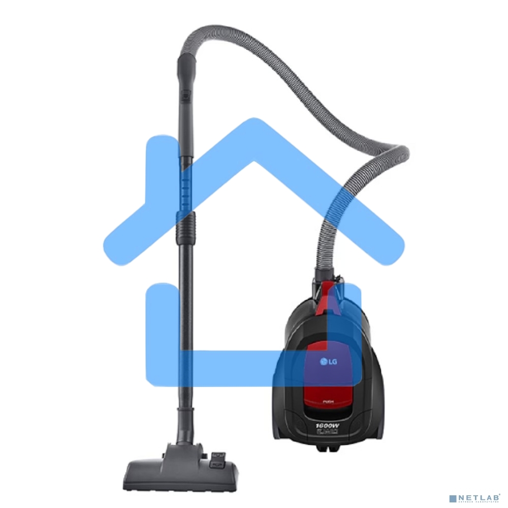Пылесос LG VC5316NNTR черный/красный, 330/1600 Вт, уборка сухая, пылесборник контейнер 1.3 л