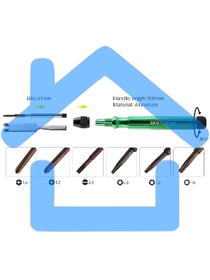 Отвертка со сменными насадками Best BST-302