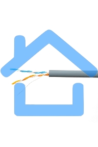 Кабель SkyNet Standart UTP indoor 2x2x0,48, медный, FLUKE TEST, кат.5e, однож., 100 м, box, серый