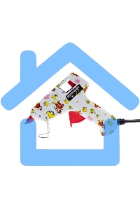 Пистолет клеевой Rexant, 15 Вт, Ø7 мм + набор цветных стержней 12 шт, блистер