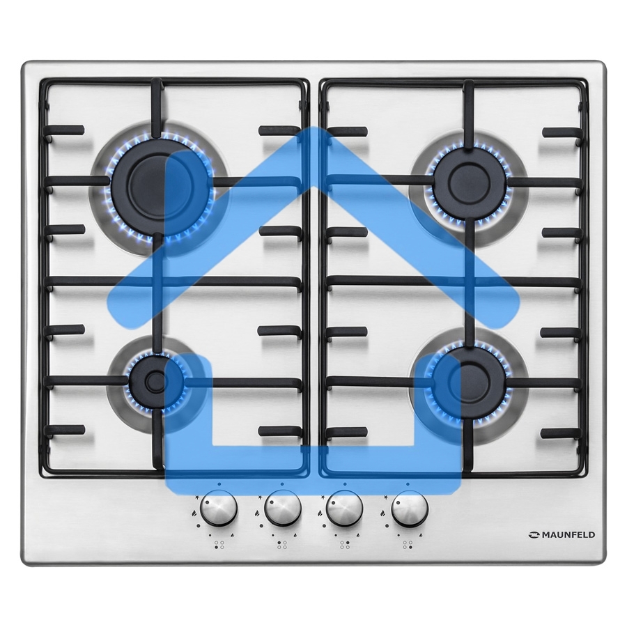 Газовая варочная панель Maunfeld EGHS.64.3ES/G/ • Тип установки: независимая • Управление: фронтальное, переключатели поворотные • Нагревательный элемент: конфорка, 4шт • Мощность конфорок, Вт: 2600, 1700, 1700, 1000• Материал исполнения: нержавеющая стал