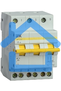 Выключатель-разъединитель трехпозиционный 3п ВРТ-63 25А ИЭК MPR10-3-025
