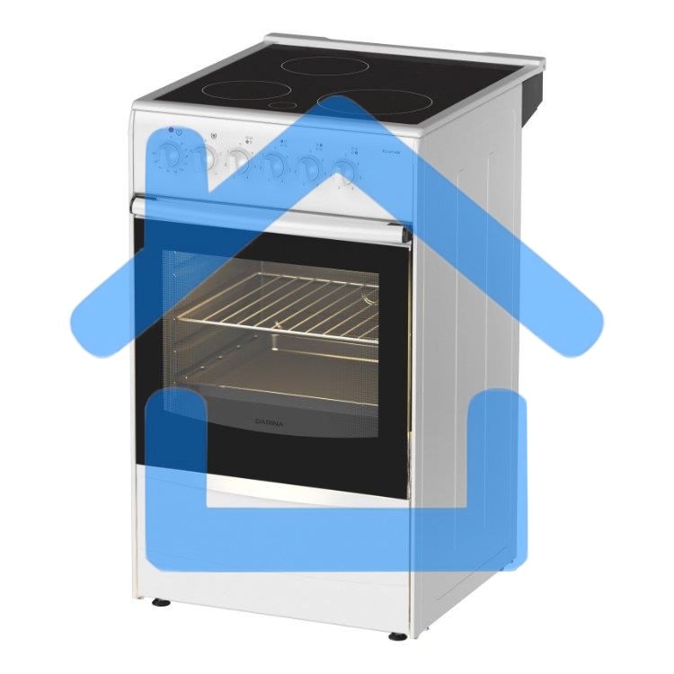 Плита электрическая Darina 1B EC 331 606 W белый/черный, конфорок 3 шт, духовка 50 л, 50 см x 85 см x 56 см