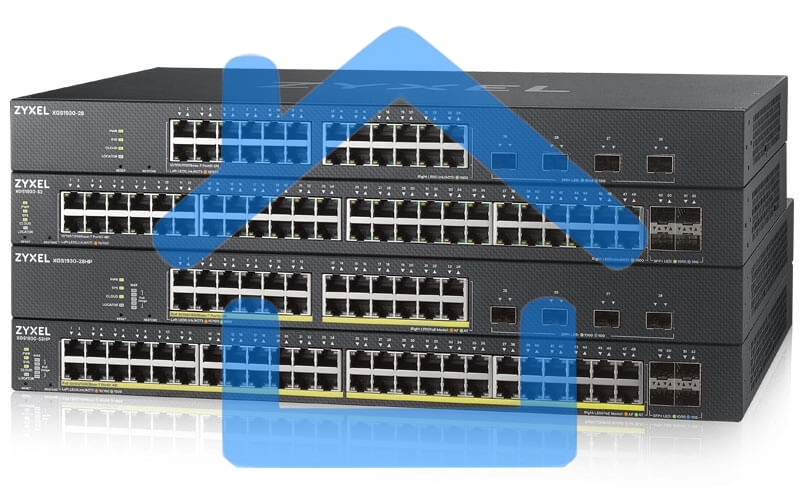 Коммутатор Hybrid Smart L2+ Switch Zyxel NebulaFlex XMG1930-30HP, rack 19