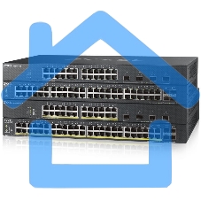 Коммутатор Hybrid Smart L2+ Switch Zyxel NebulaFlex XMG1930-30HP, rack 19