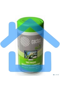 Салфетки Cactus CS-T1001E для экранов и оптики туба 100шт влажные