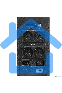 Источник бесперебойного питания CROWN 800VA/450W, металл, 1x12V/9AH, розетки 3*EURO+1*IEC bybass, трансформатор AVR 145-280V, LCD дисплей, съемный кабель 1.2м, фильтр телефонной и ethernet линии RJ11/45, защита батареи, от перегрузки, от КЗ