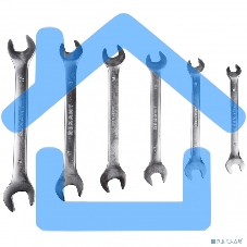 Набор ключей рожковых Rexant (8-19 мм), 6 шт., CrV, зеркальное хромирование