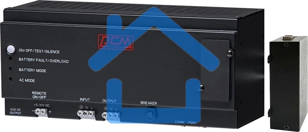 Источник бесперебойного питания Powercom DRU 850VA/510W, DIN Rail, 230V, RS-232, 2 year warranty (1114019)