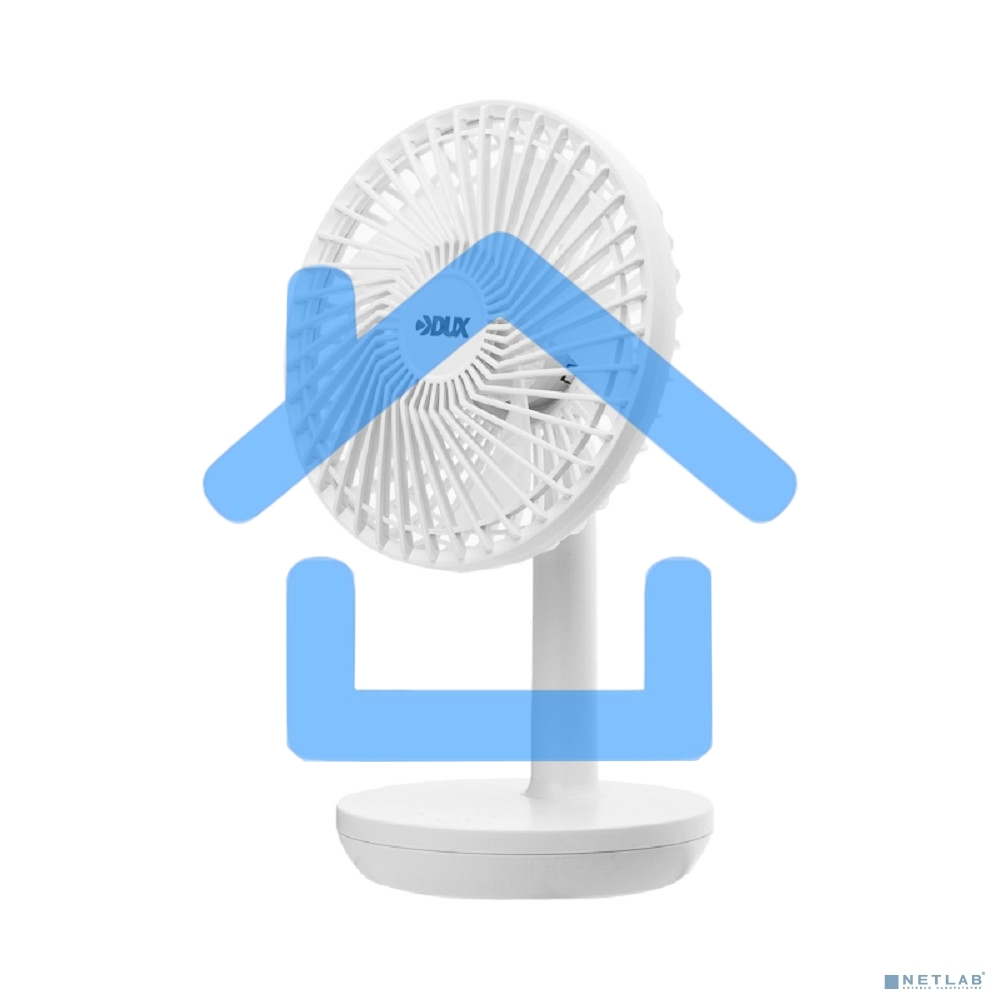 Вентилятор настольный DUX 60-0214 USB, белый, 6 Вт