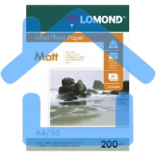 Фотобумага Lomond 0102033 A4/200г/м2/50л./белый матовое/матовое для струйной печати