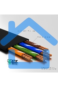 Патч-корд Greenconnect PROF плоский прямой 10.0m, UTP медь кат.6, черный, позолоченные контакты, 30 AWG, GCR-LNC616-10.0m, ethernet high speed 10 Gbит/с, RJ45, T568B