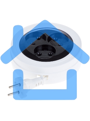 Удлинитель-рулетка PROconnect STANDARD 5 м, 3 гнезда, 2х0.75 мм², б/з, белый