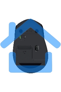 Мышь беспроводная Logitech M280 черный, 1000 dpi, радиоканал, USB, кнопки - 3