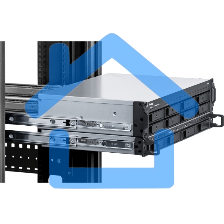 Сетевое хранилище Synology Rack 2U, QC2.2GHzCPU/4GbDDR4(upto32)/RAID0,1,5,6,10/upto 8 hot plug HDDs SATA(3,5'or2,5')(upto 12 with RX418)/2xUSB3.2/1eSATA/iSCSI/4xGbE(+1Expslot)/2xIPcam(upto 40)/2xPS/norail