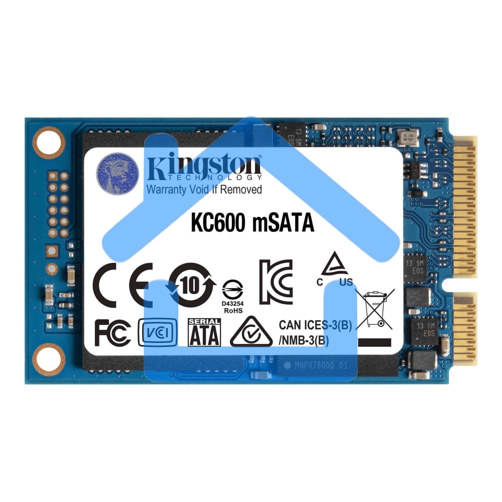 Накопитель SSD Kingston KC600, 512Gb, mSATA, R/W 550/520