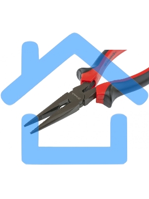 Длинногубцы Matrix черный Nickel, 160 мм, прямые, двухкомпонентные рукоятки