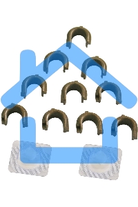 Комплект бушингов CET CET3687R (BSH-P2035) для HP LaserJet P2035/P2055/M401/M425 резинового вала (упак.:2шт)