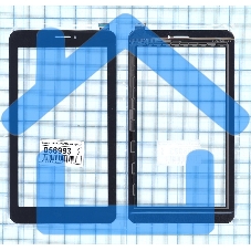 Сенсорное стекло (тачскрин) HOTATOUCH C187103A1 FPC725DR, черное