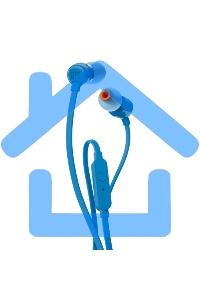 Наушники JBL Tune 110, 3.5 мм, внутриканальные, синий