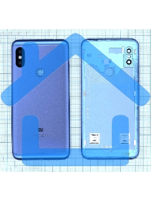 Задняя крышка для Xiaomi Redmi Note 6 голубая
